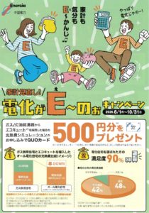 家計を見直し！電化がE(え)~のぉキャンペーン